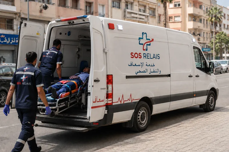فريقنا أثناء التدخل، في الدار البيضاء.